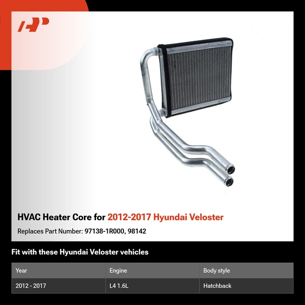 HVAC Heater Core for 2012-2017 Hyundai Veloster