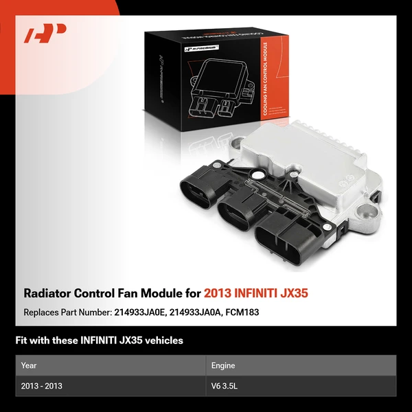 Radiator Control Fan Module for 2013 INFINITI JX35