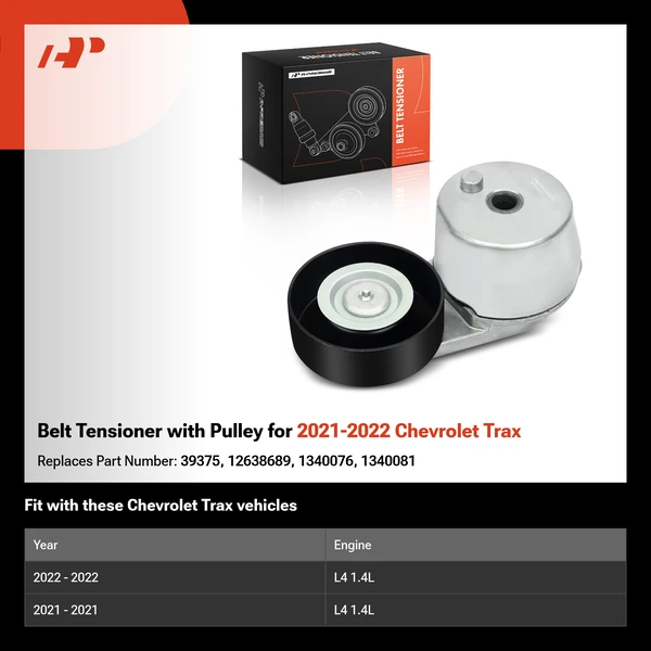 Belt Tensioner with Pulley for 2021-2022 Chevrolet Trax