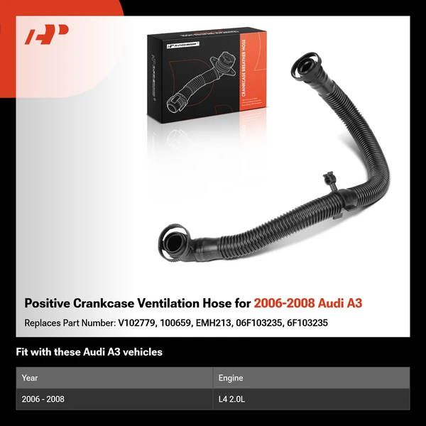 Positive Crankcase Ventilation Hose for 2006-2008 Audi A3