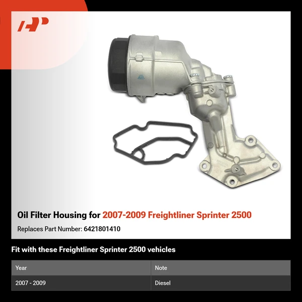 Oil Filter Housing for 2007-2009 Freightliner Sprinter 2500