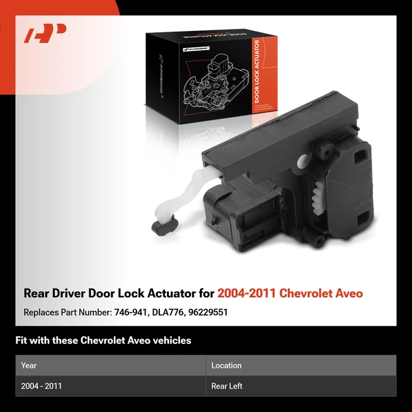 Rear Driver Door Lock Actuator for 2004-2011 Chevrolet Aveo