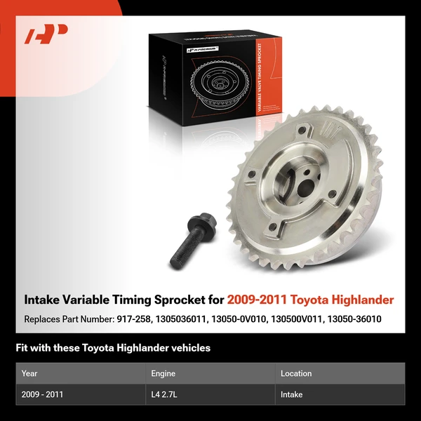 Intake Variable Timing Sprocket for 2009-2011 Toyota Highlander