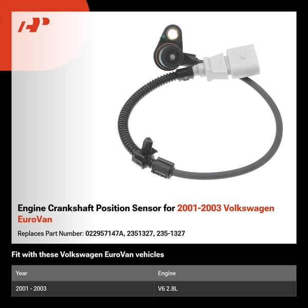 Engine Crankshaft Position Sensor for 2001-2003 Volkswagen EuroVan