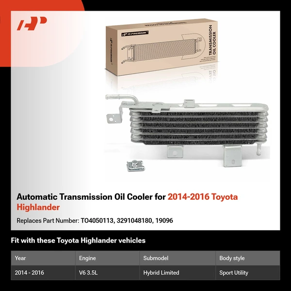 Automatic Transmission Oil Cooler for 2014-2016 Toyota Highlander