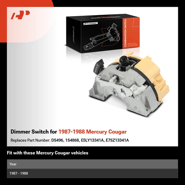 Dimmer Switch for 1987-1988 Mercury Cougar
