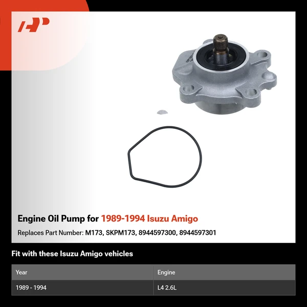 Engine Oil Pump for 1989-1994 Isuzu Amigo