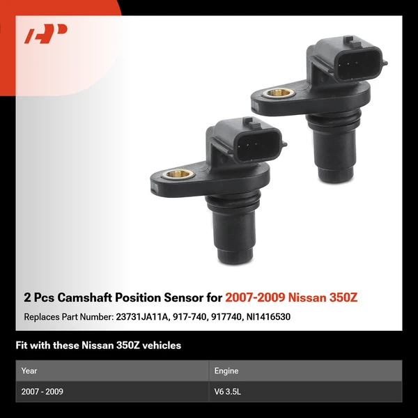 2 Pcs Camshaft Position Sensor for 2007-2009 Nissan 350Z