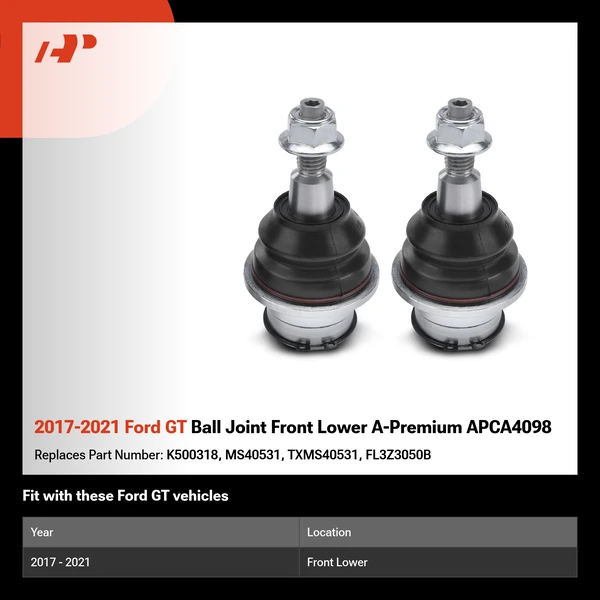 2017-2021 Ford GT Ball Joint Front Lower A-Premium APCA4098