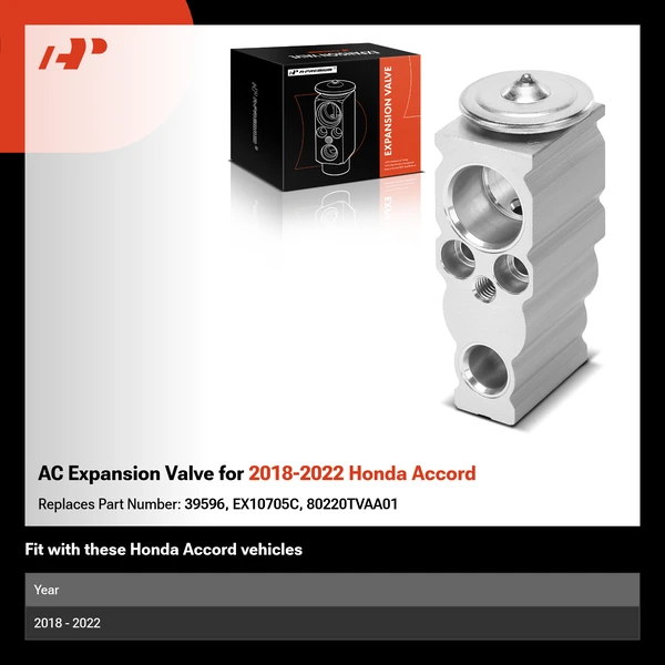 AC Expansion Valve for 2018-2022 Honda Accord