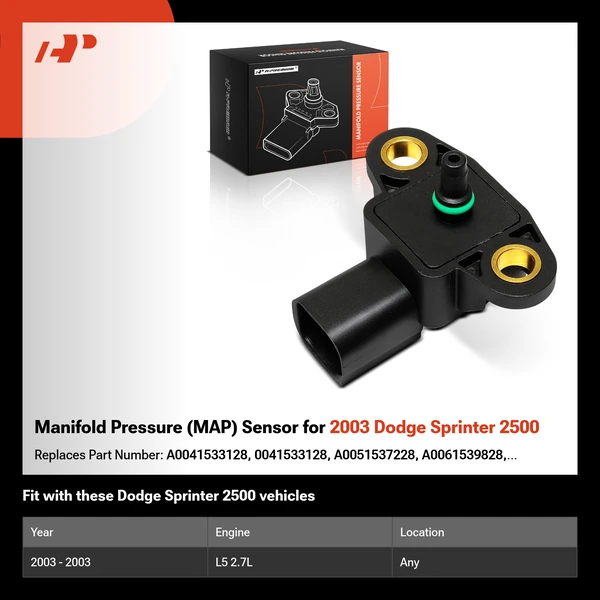 Manifold Pressure (MAP) Sensor for 2003 Dodge Sprinter 2500