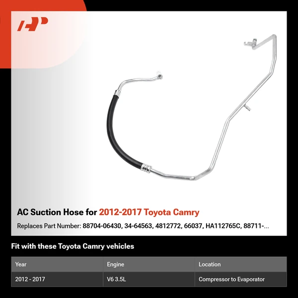 AC Suction Hose for 2012-2017 Toyota Camry