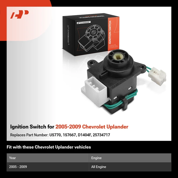 Ignition Switch for 2005-2009 Chevrolet Uplander