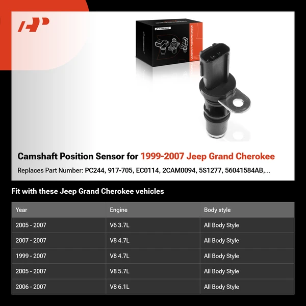 Camshaft Position Sensor for 1999-2007 Jeep Grand Cherokee