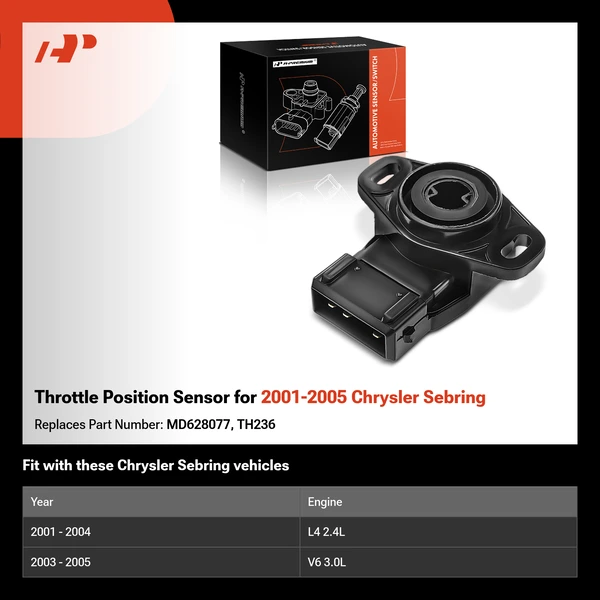 Throttle Position Sensor for 2001-2005 Chrysler Sebring