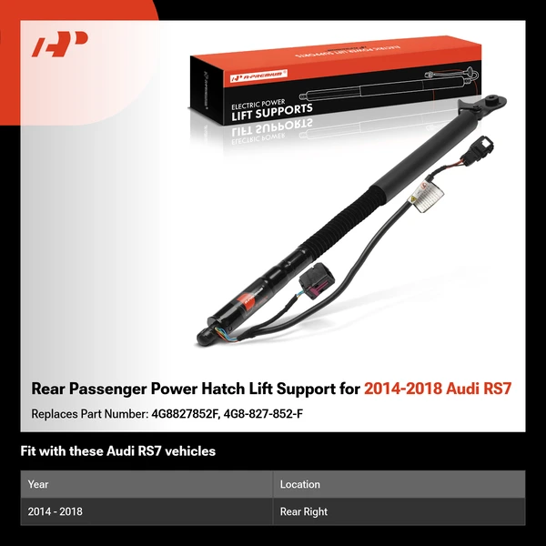 Rear Passenger Power Hatch Lift Support for 2014-2018 Audi RS7