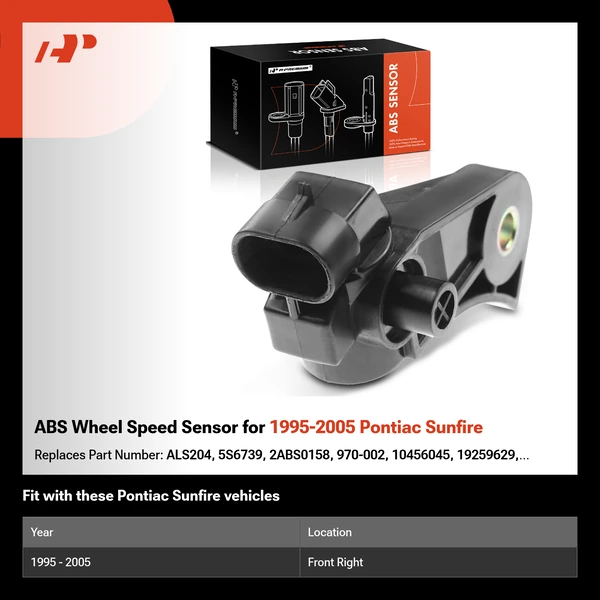 ABS Wheel Speed Sensor for 1995-2005 Pontiac Sunfire