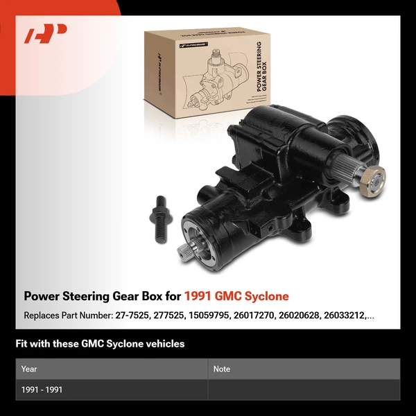 Power Steering Gear Box for 1991 GMC Syclone
