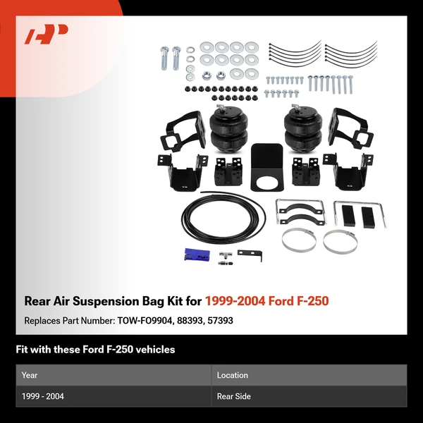 Rear Air Suspension Bag Kit for 1999-2004 Ford F-250