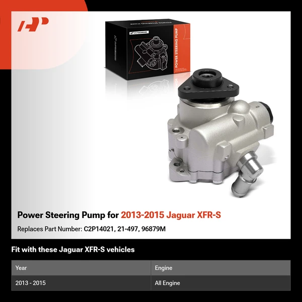Power Steering Pump for 2013-2015 Jaguar XFR-S