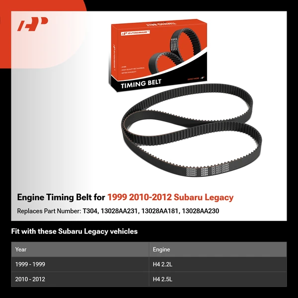 Engine Timing Belt for 1999 2010-2012 Subaru Legacy