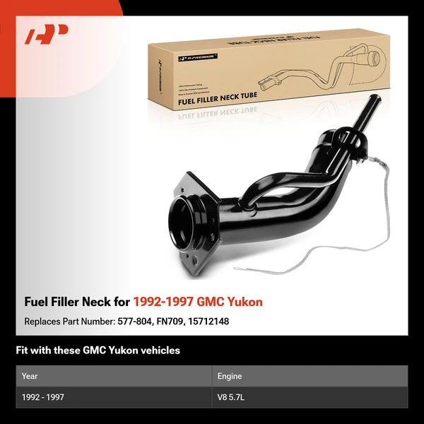 Fuel Filler Neck for 1992-1997 GMC Yukon