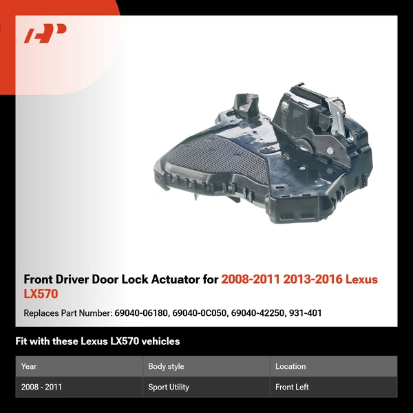 Front Driver Door Lock Actuator for 2008-2011 2013-2016 Lexus LX570