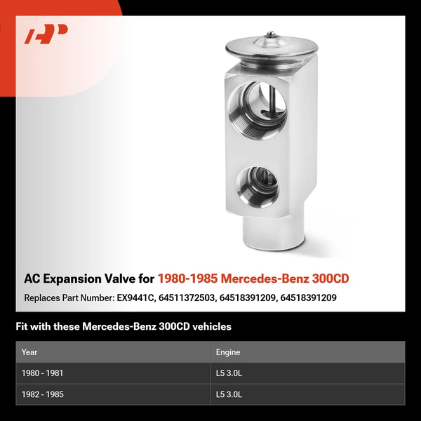 AC Expansion Valve for 1980-1985 Mercedes-Benz 300CD