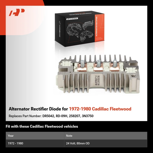 Alternator Rectifier Diode for 1972-1980 Cadillac Fleetwood