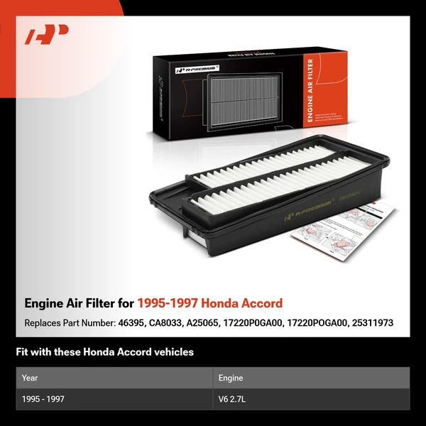 Engine Air Filter for 1995-1997 Honda Accord
