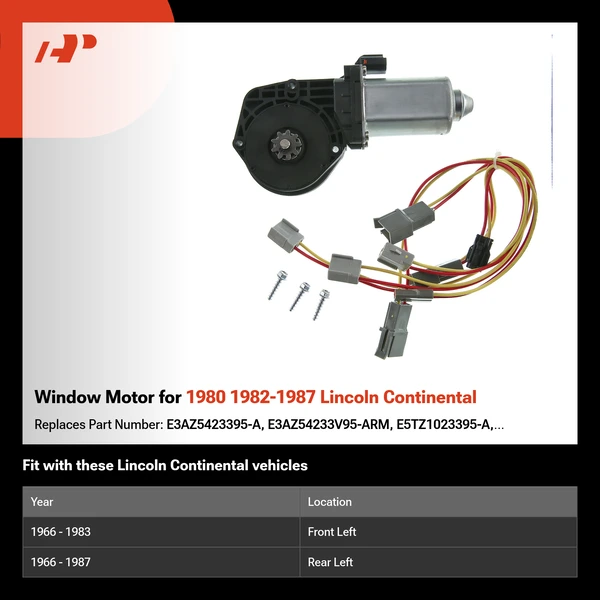 Window Motor for 1980 1982-1987 Lincoln Continental