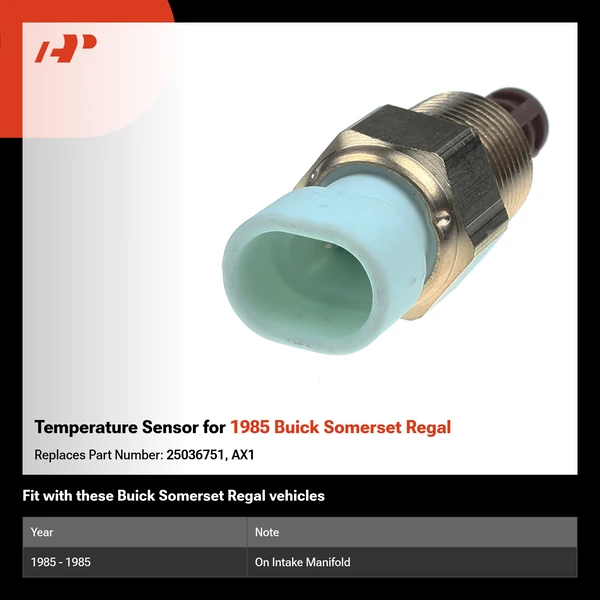 Temperature Sensor for 1985 Buick Somerset Regal