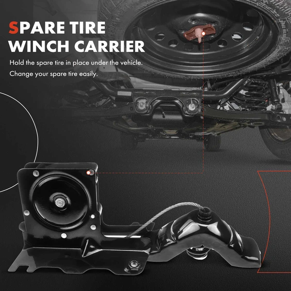 Spare Tire Winch Carrier Hoist for Ford F-250 F-350 Super Duty 2008-2016