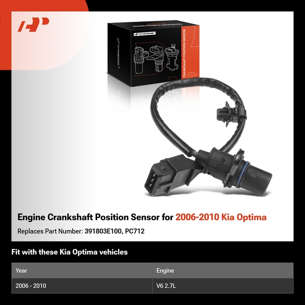 Engine Crankshaft Position Sensor for 2006-2010 Kia Optima
