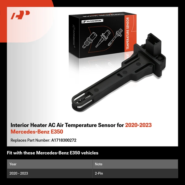 Interior Heater AC Air Temperature Sensor for 2020-2023 Mercedes-Benz E350
