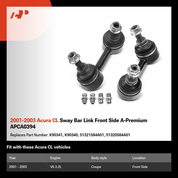 2001-2003 Acura CL Sway Bar Link Front Side A-Premium APCA0394
