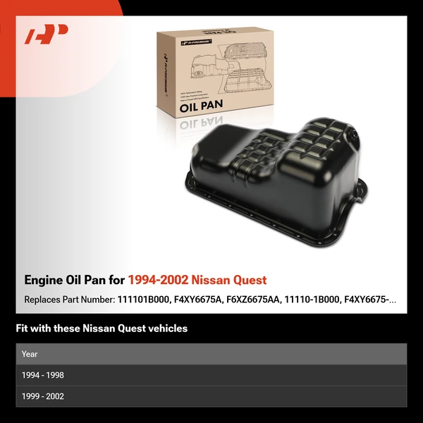Engine Oil Pan for 1994-2002 Nissan Quest