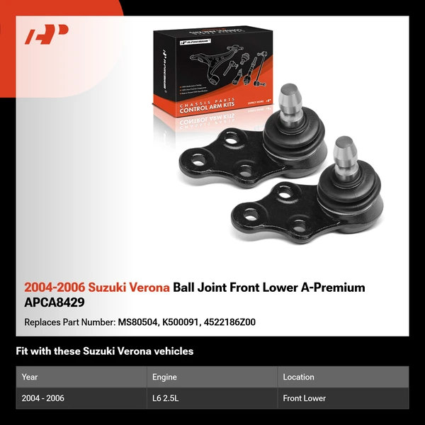 2004-2006 Suzuki Verona Ball Joint Front Lower A-Premium APCA8429