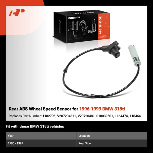 Rear ABS Wheel Speed Sensor for 1996-1999 BMW 318ti