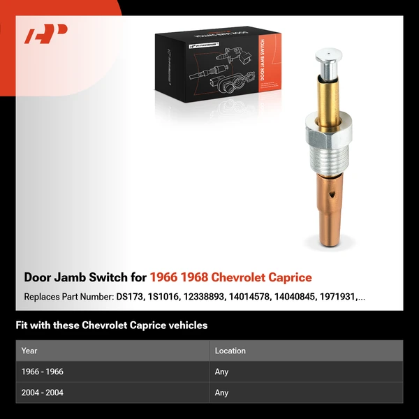 Door Jamb Switch for 1966 1968 Chevrolet Caprice