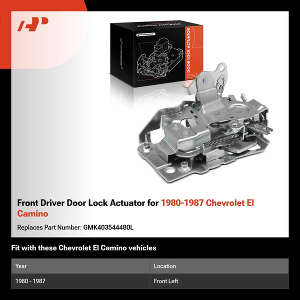 Front Driver Door Lock Actuator for 1980-1987 Chevrolet El Camino