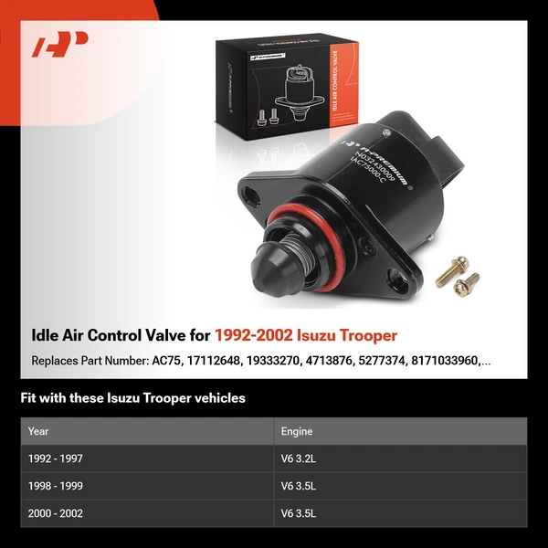 Idle Air Control Valve for 1992-2002 Isuzu Trooper