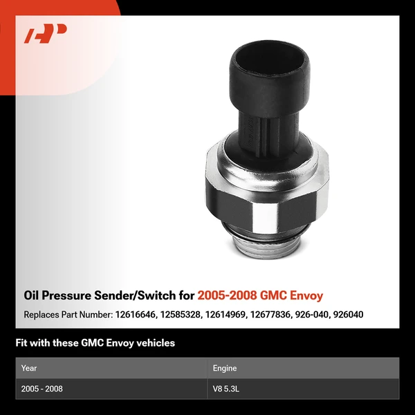 Oil Pressure Sender/Switch for 2005-2008 GMC Envoy