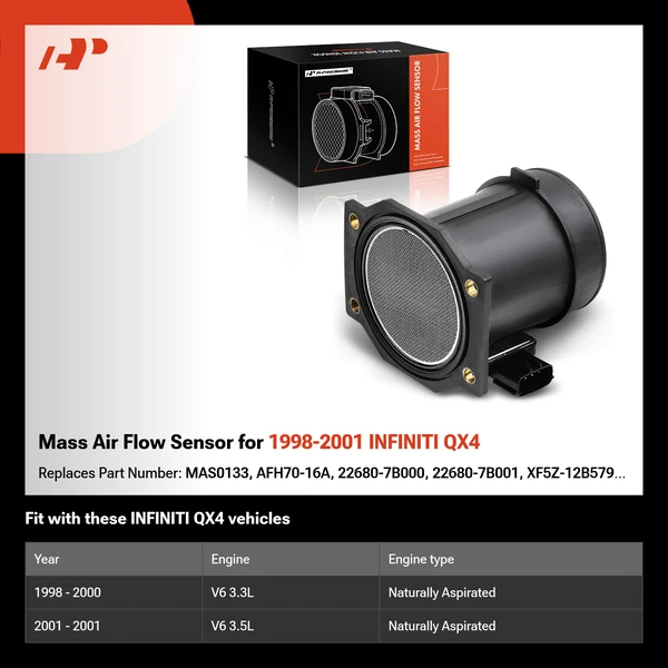 Mass Air Flow Sensor for 1998-2001 INFINITI QX4