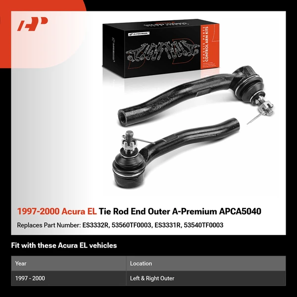 1997-2000 Acura EL Tie Rod End Outer A-Premium APCA5040
