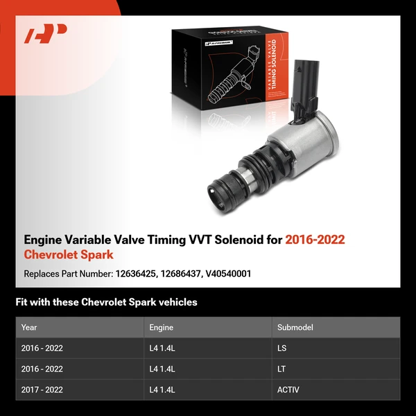 Engine Variable Valve Timing VVT Solenoid for 2016-2022 Chevrolet Spark