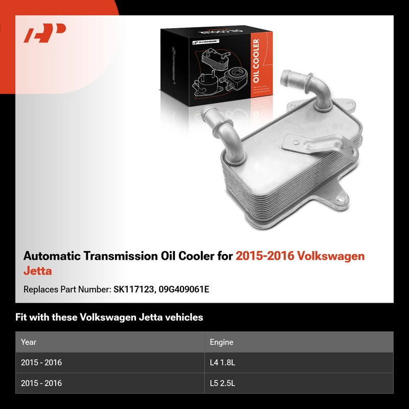 Automatic Transmission Oil Cooler for 2015-2016 Volkswagen Jetta