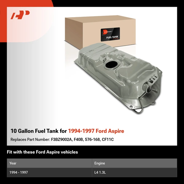 10 Gallon Fuel Tank for 1994-1997 Ford Aspire