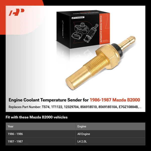 Engine Coolant Temperature Sender for 1986-1987 Mazda B2000
