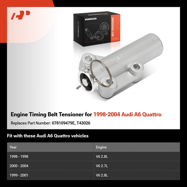 Engine Timing Belt Tensioner for 1998-2004 Audi A6 Quattro